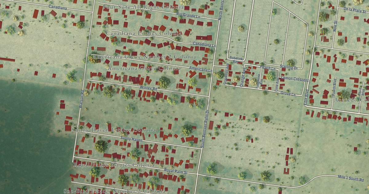 Map of Palmview South, Texas in 2026
