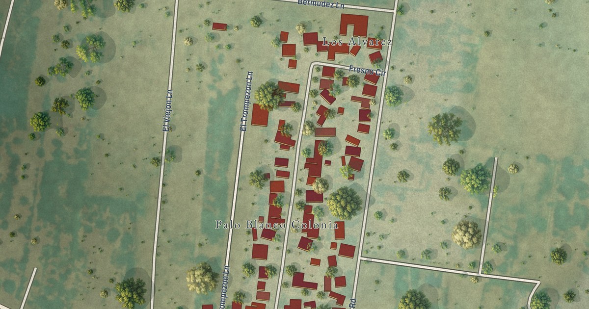 Map of Palo Blanco, Texas in 2026