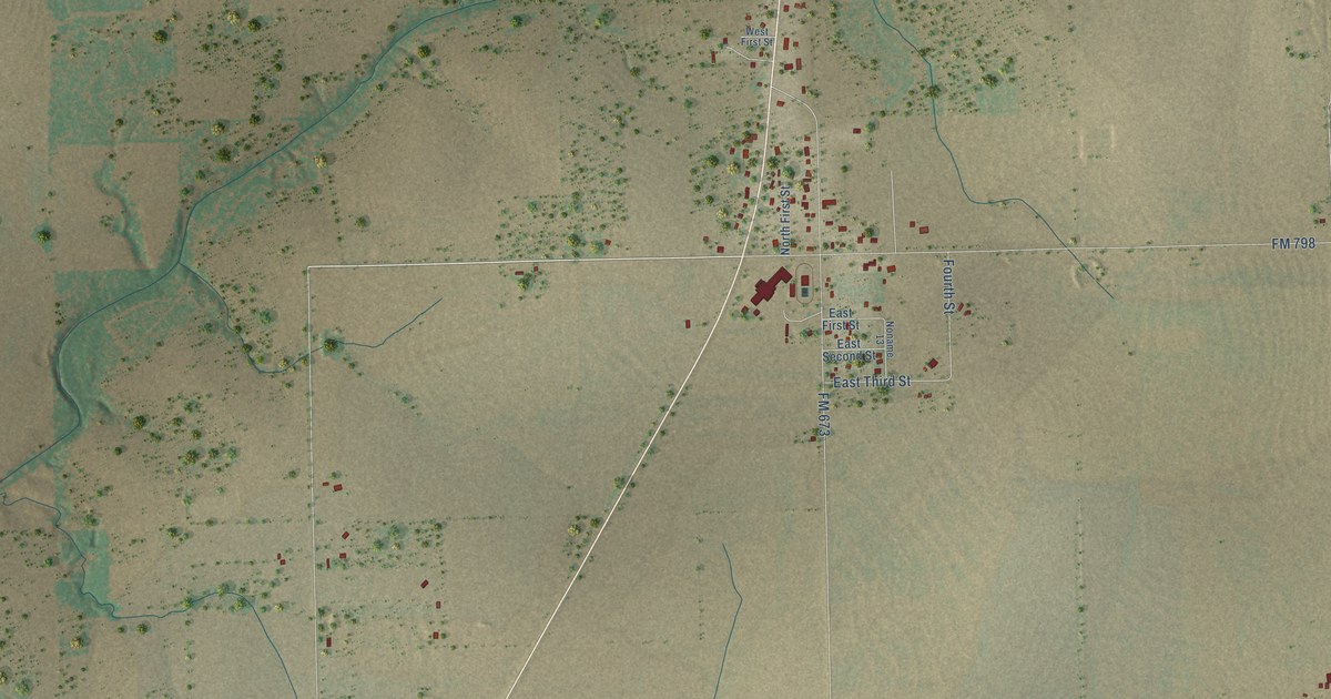 Map of Pawnee, Texas in 2026