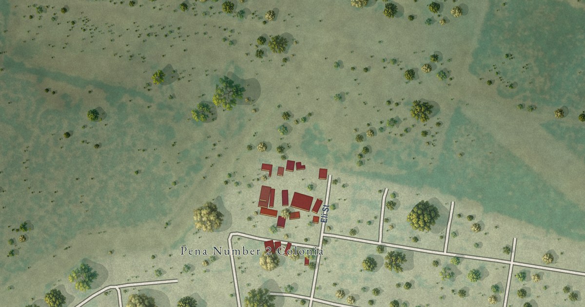 Map of Pena, Texas in 2026