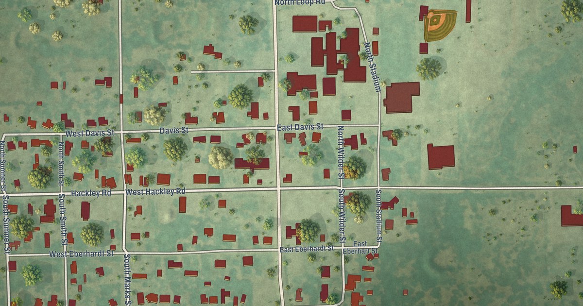 Map of Perrin, Texas in 2026