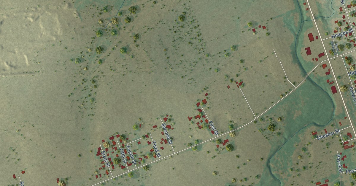 Map of Pettus, Texas in 2026