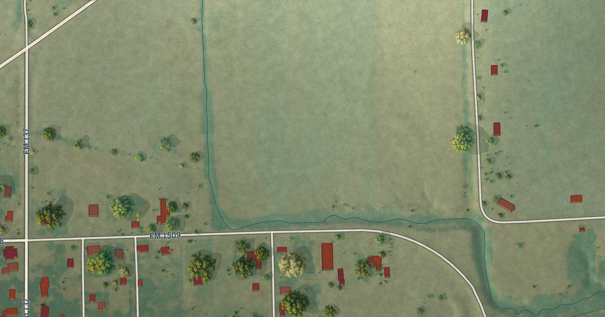 Map of Petty, Texas in 2026