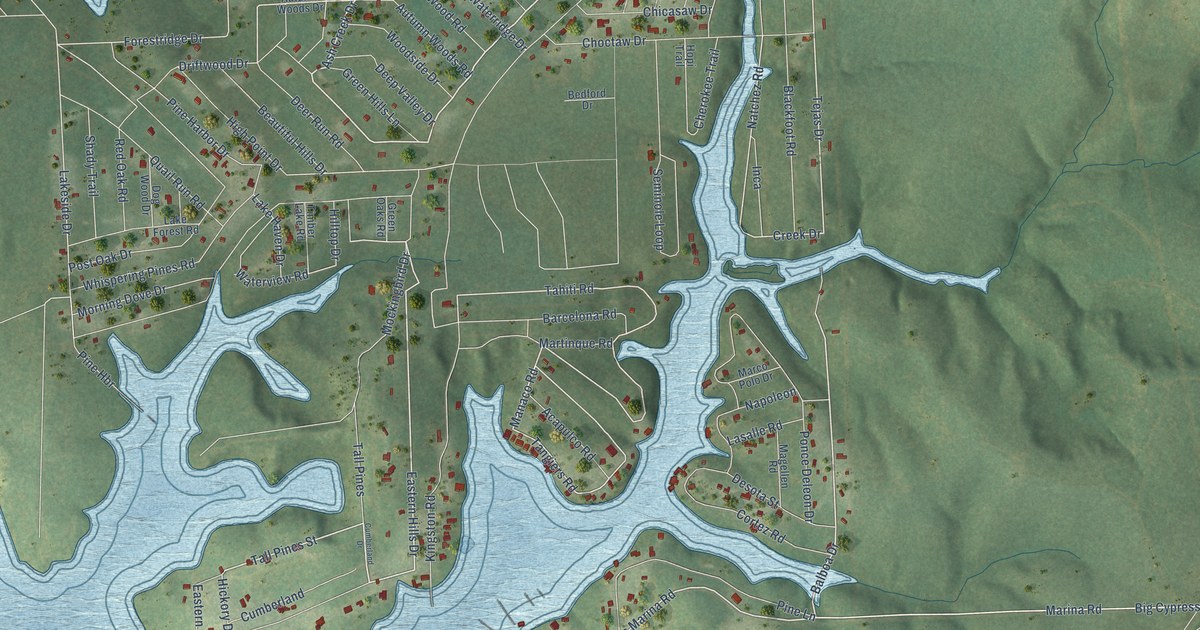 Map of Pine Harbor, Texas in 2026