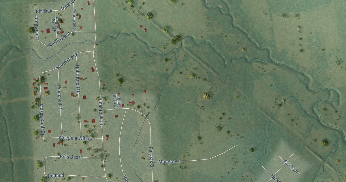 Map of Pinebrook, Texas in 2026