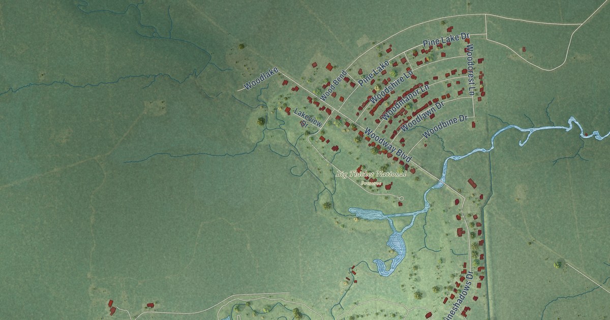 Map of Pinewood Estates, Texas in 2026