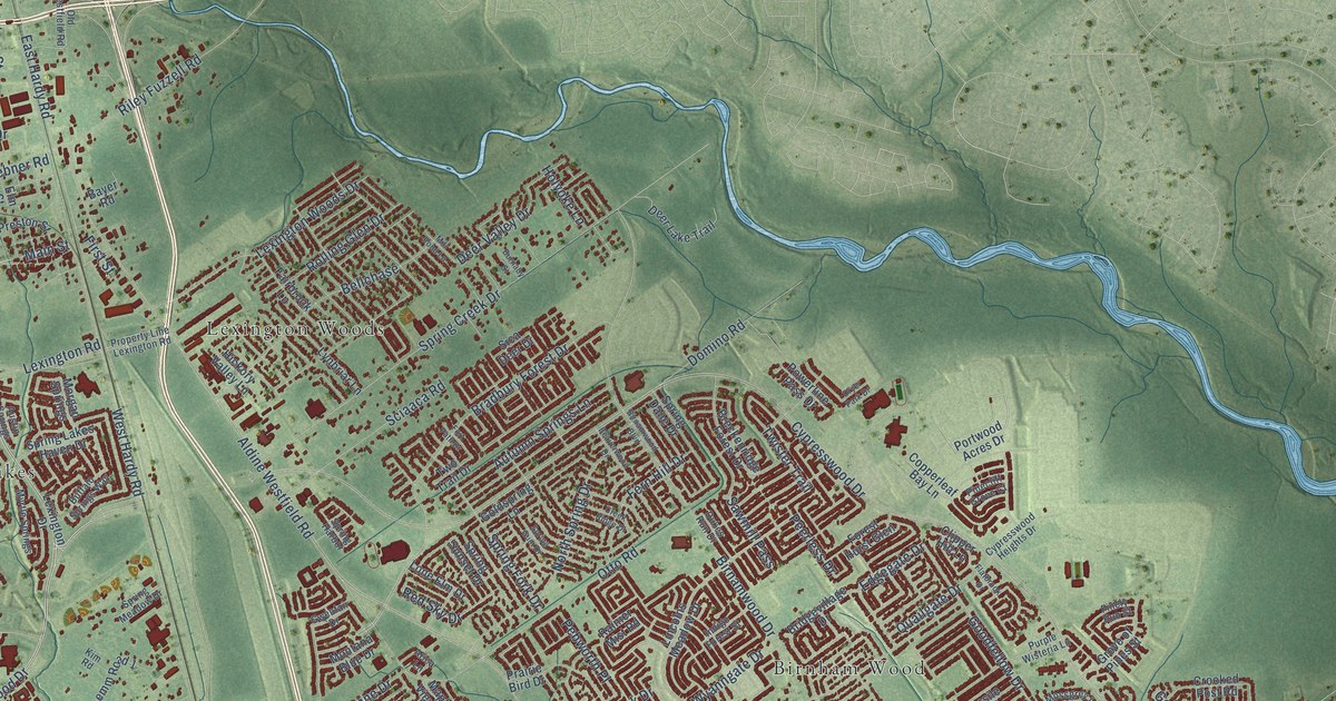 Map of Spring, Texas in 2026