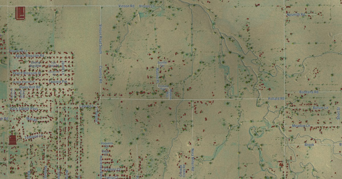Map of Potosi, Texas in 2026