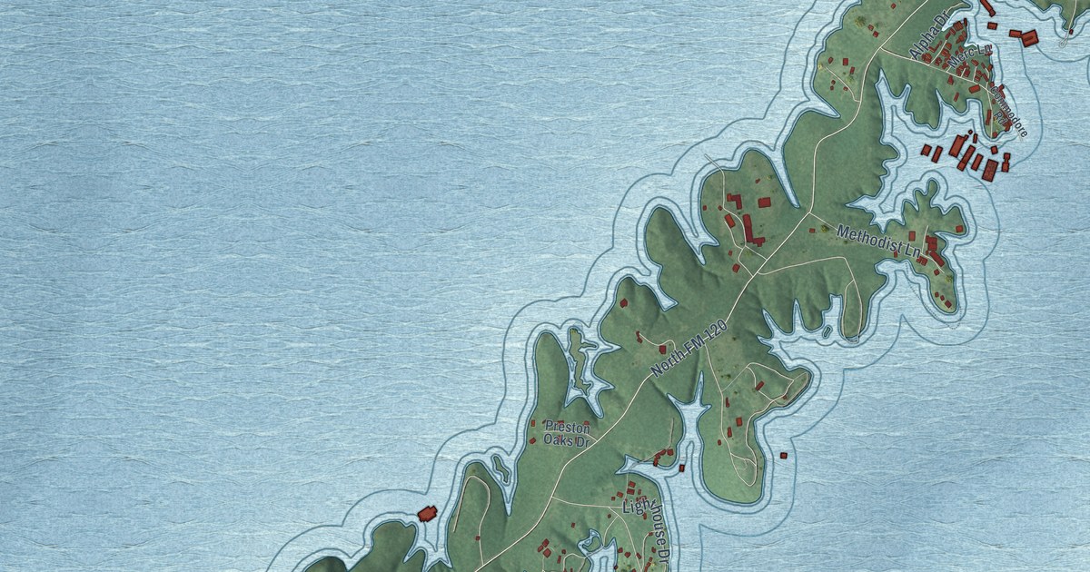 Map of Preston, Texas in 2026