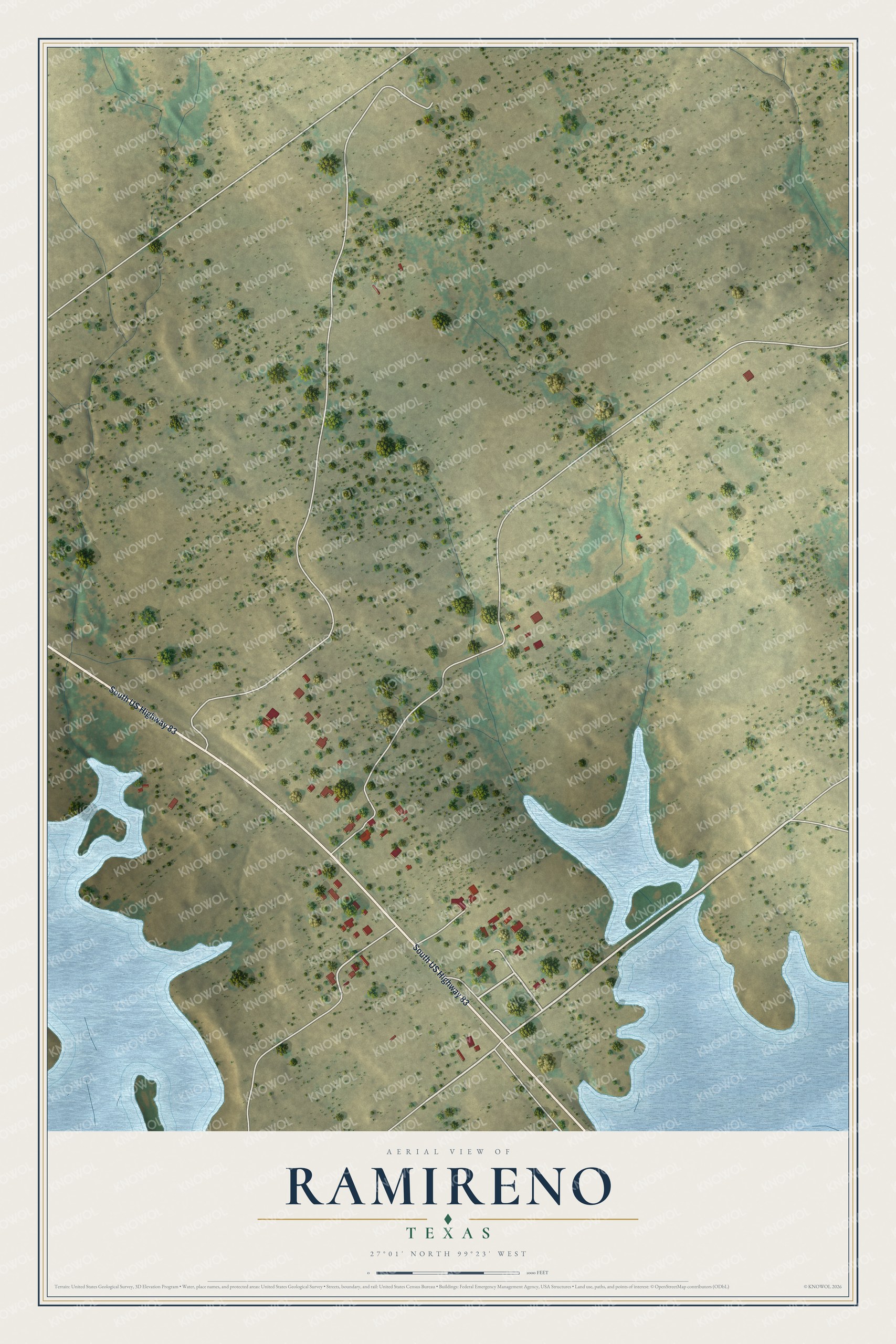 Watermarked full-map preview of Ramireno, Texas