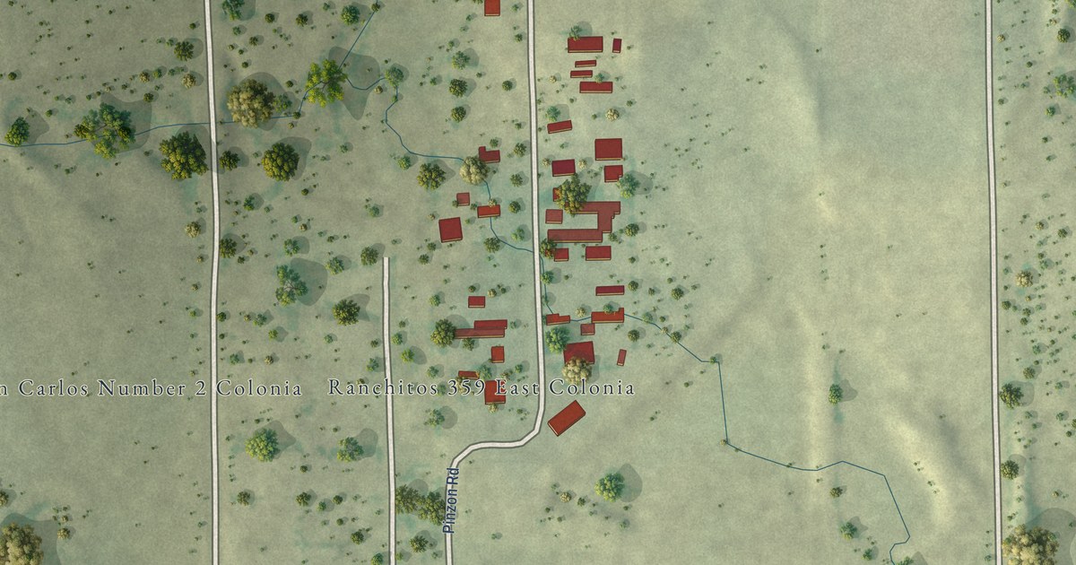 Map of Ranchitos East, Texas in 2026