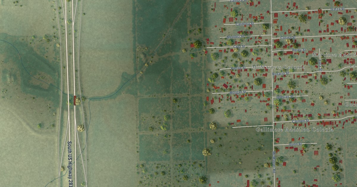 Map of Rancho Alegre, Texas in 2026
