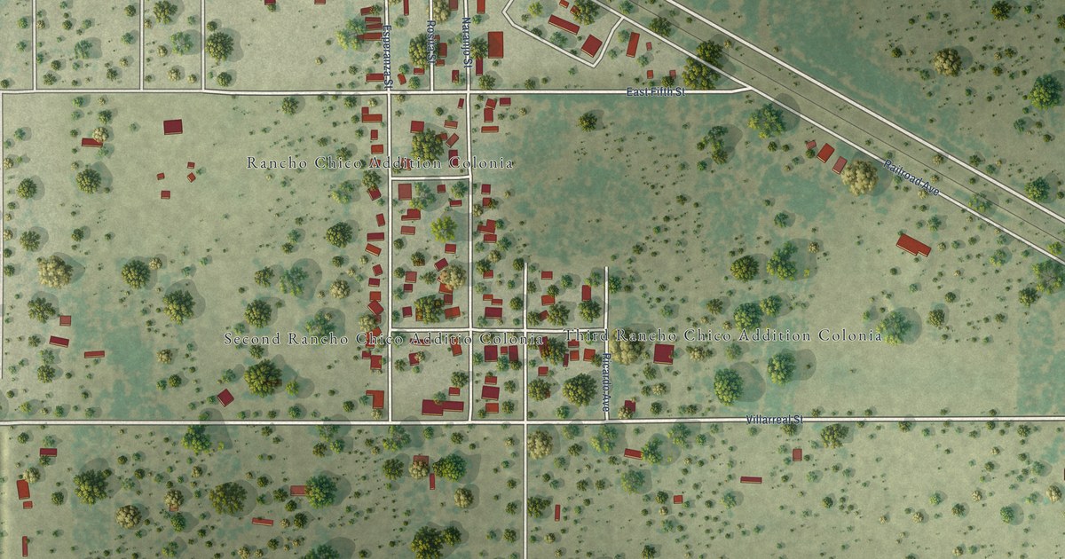 Map of Rancho Chico, Texas in 2026