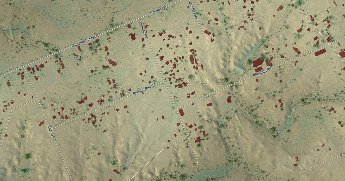 Map of Ranchos Penitas West, Texas in 2026