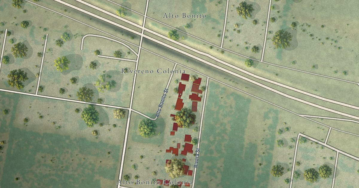 Map of Rivereno, Texas in 2026