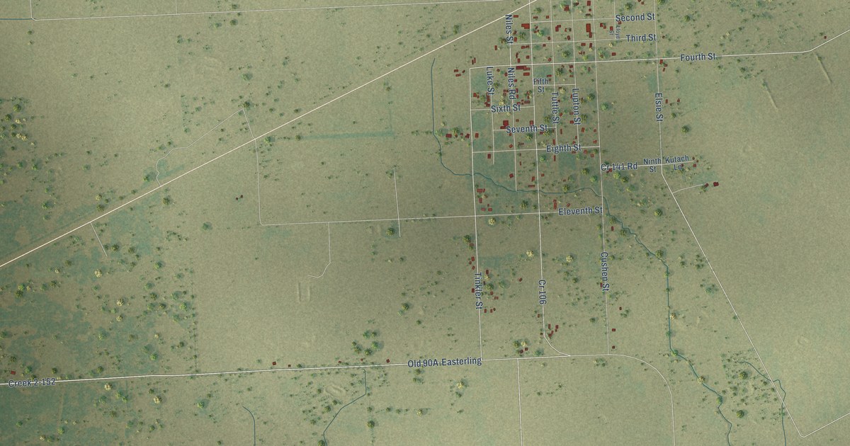 Map of Rock Island, Texas in 2026