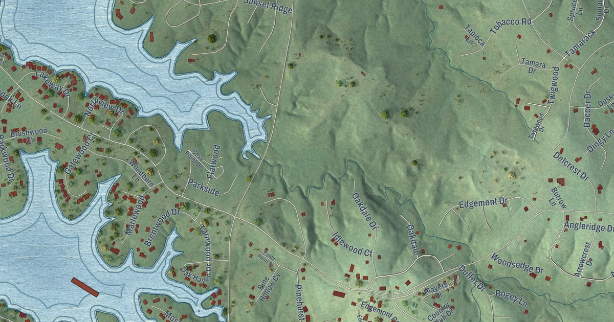 Map of Sam Rayburn, Texas in 2026