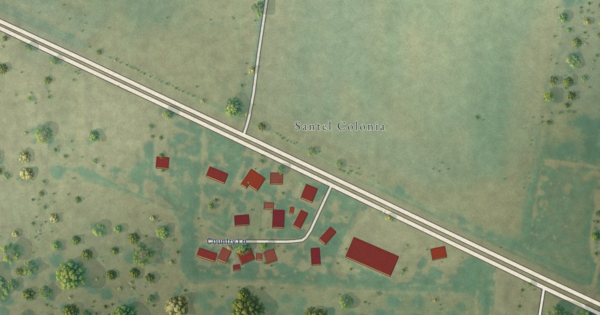 Map of Santel, Texas in 2026