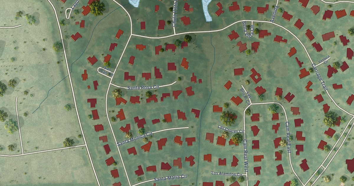 Map of Seis Lagos, Texas in 2026