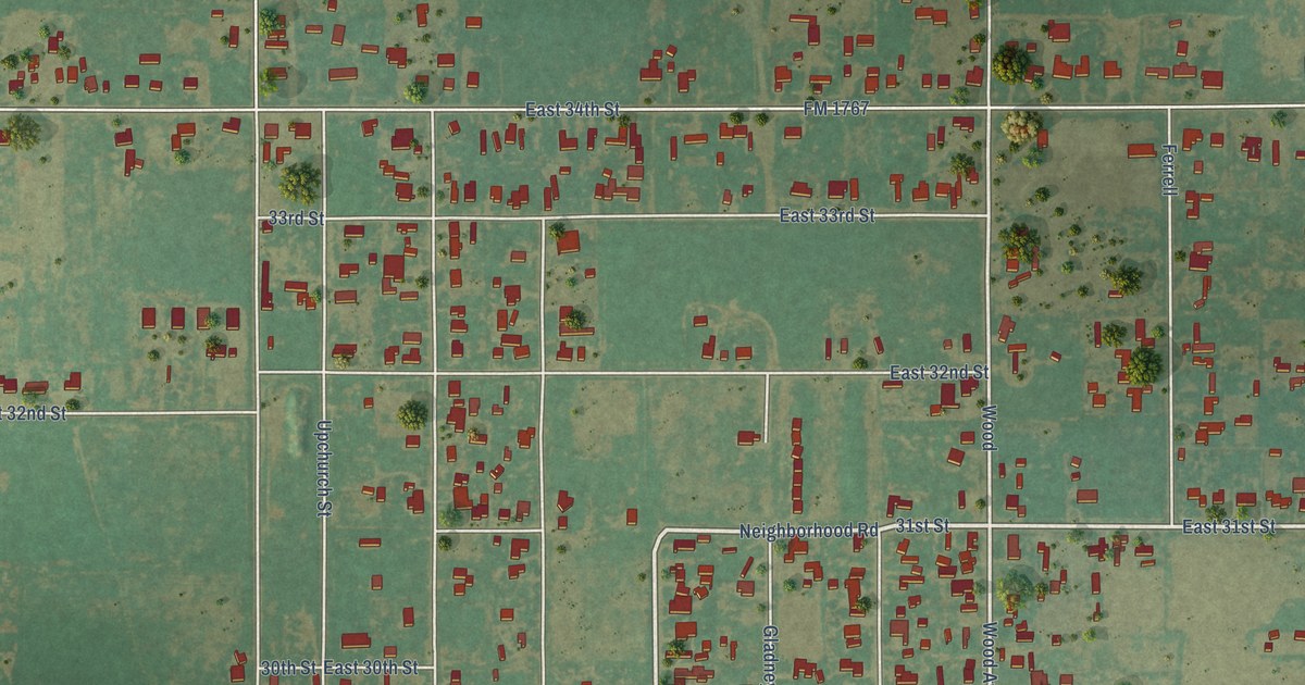 Map of Seth Ward, Texas in 2026
