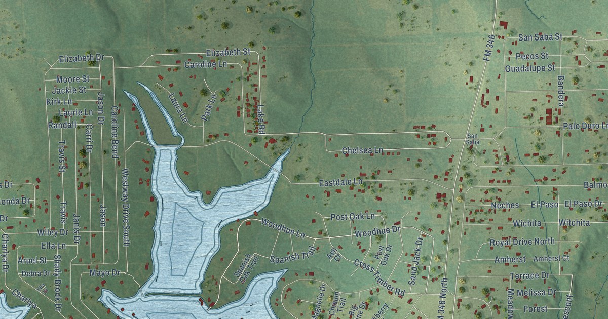 Map of Shadybrook, Texas in 2026
