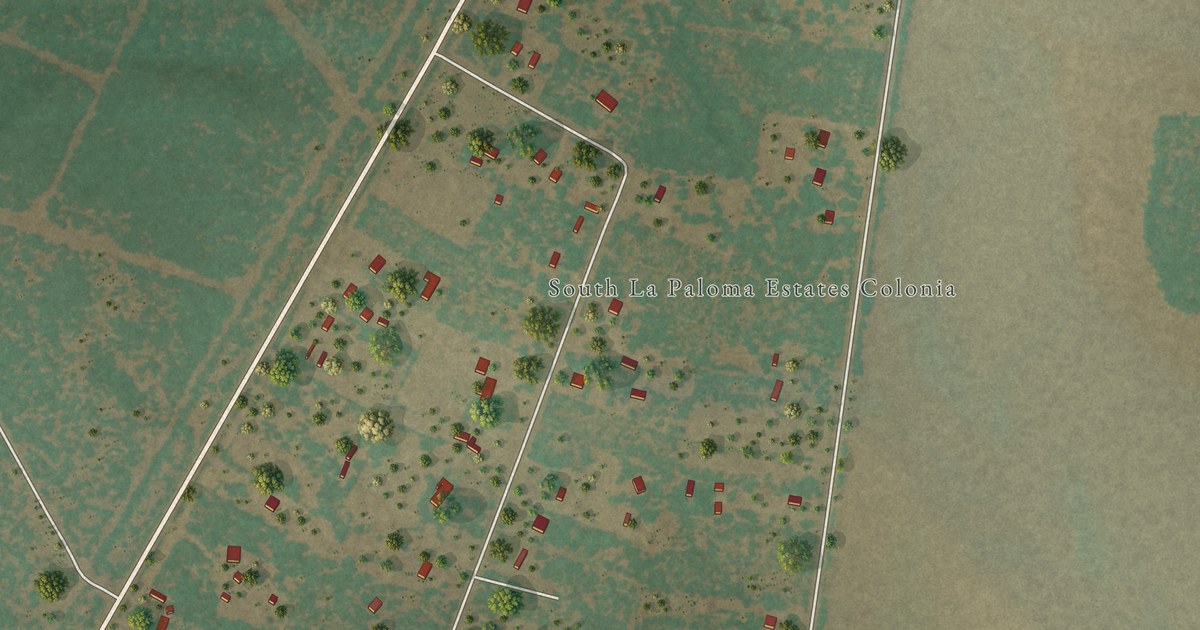 Map of South La Paloma, Texas in 2026
