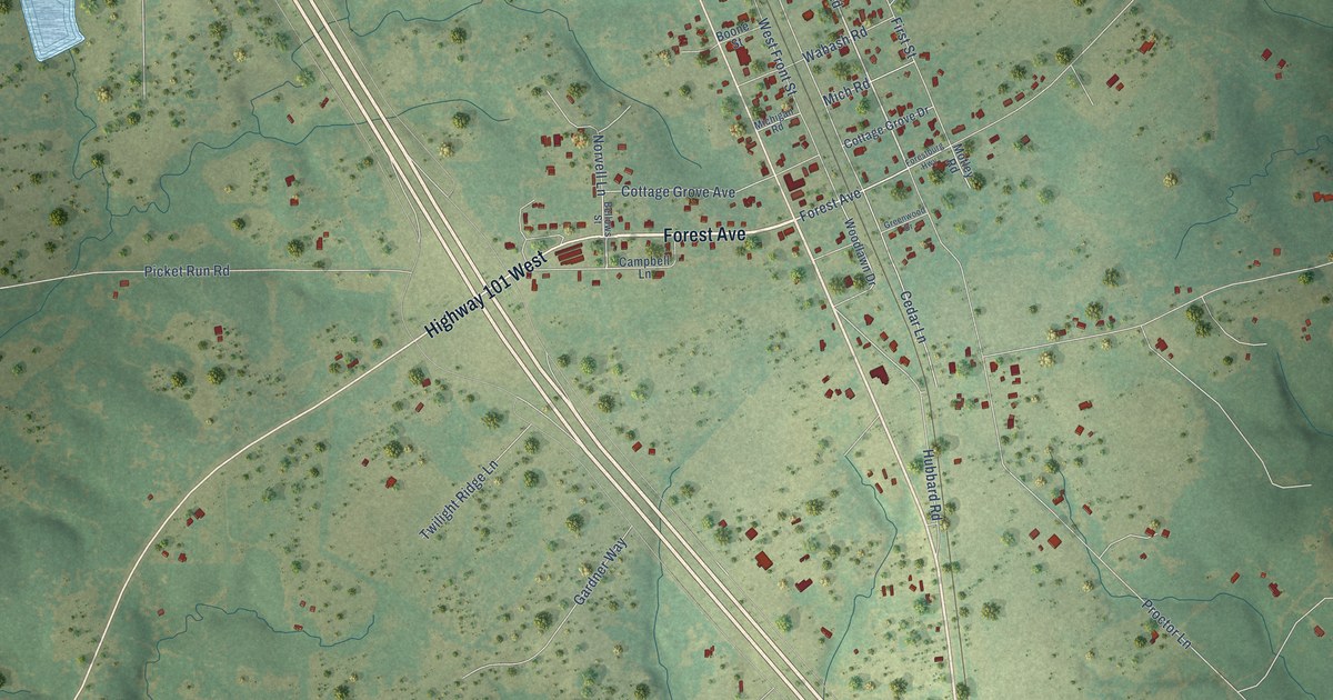 Map of Sunset, Montague County, Texas in 2026