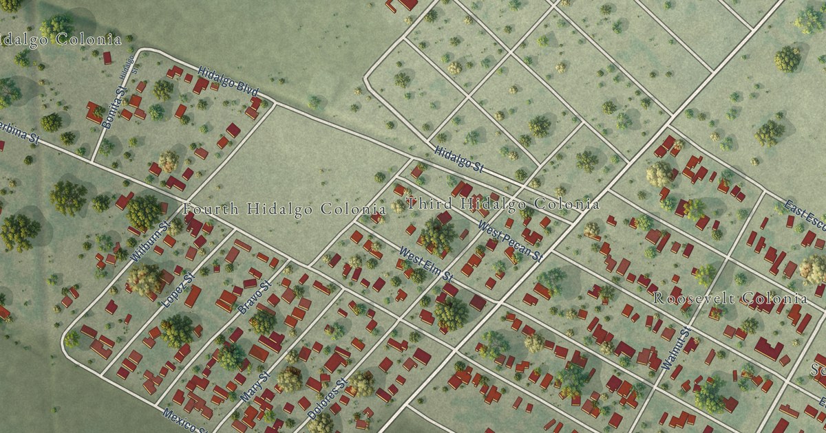 Map of Taft Southwest, Texas in 2026