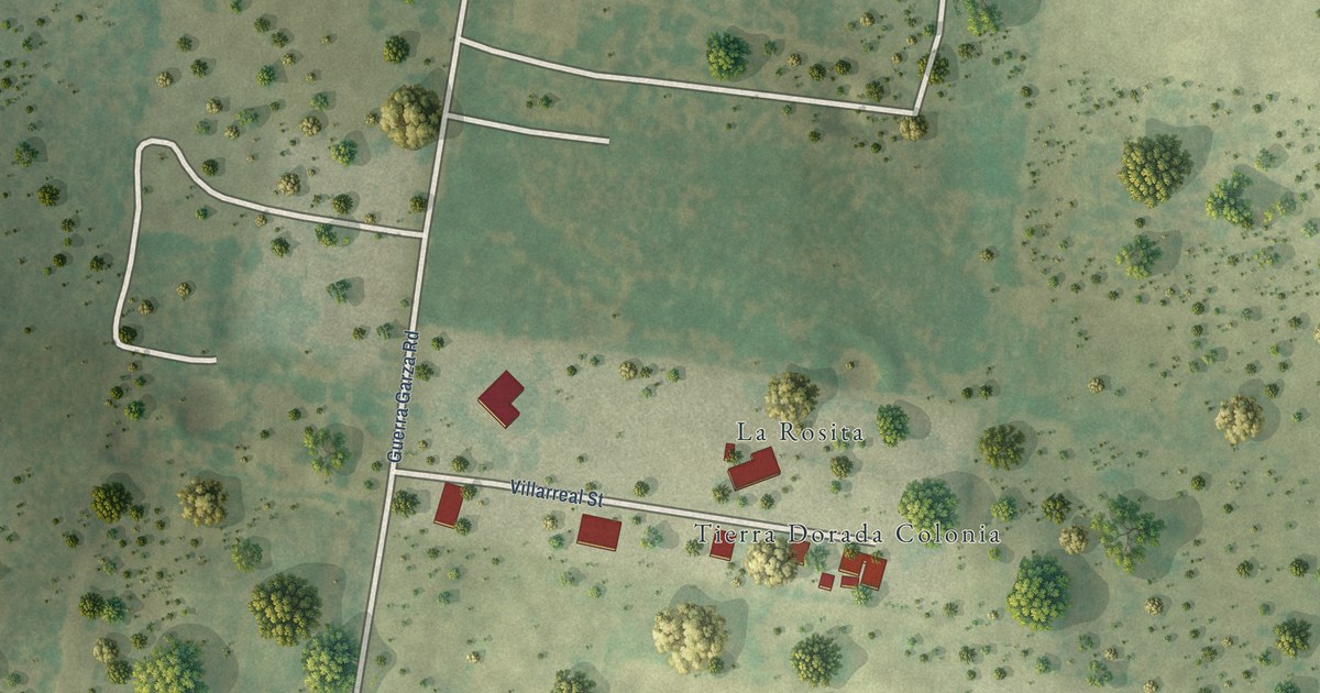Map of Tierra Dorada, Texas in 2026