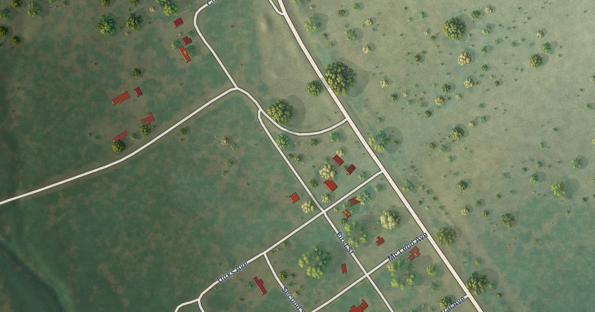 Map of Tulsita, Texas in 2026