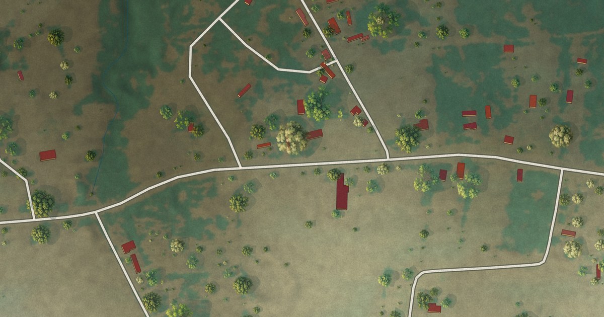 Map of Tunis, Texas in 2026