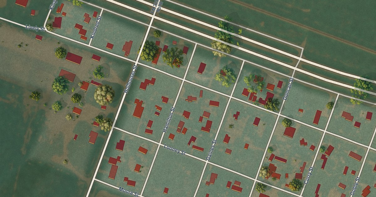 Map of Washburn, Texas in 2026