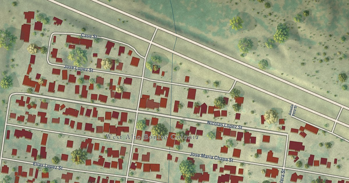 Map of West Alto Bonito, Texas in 2026
