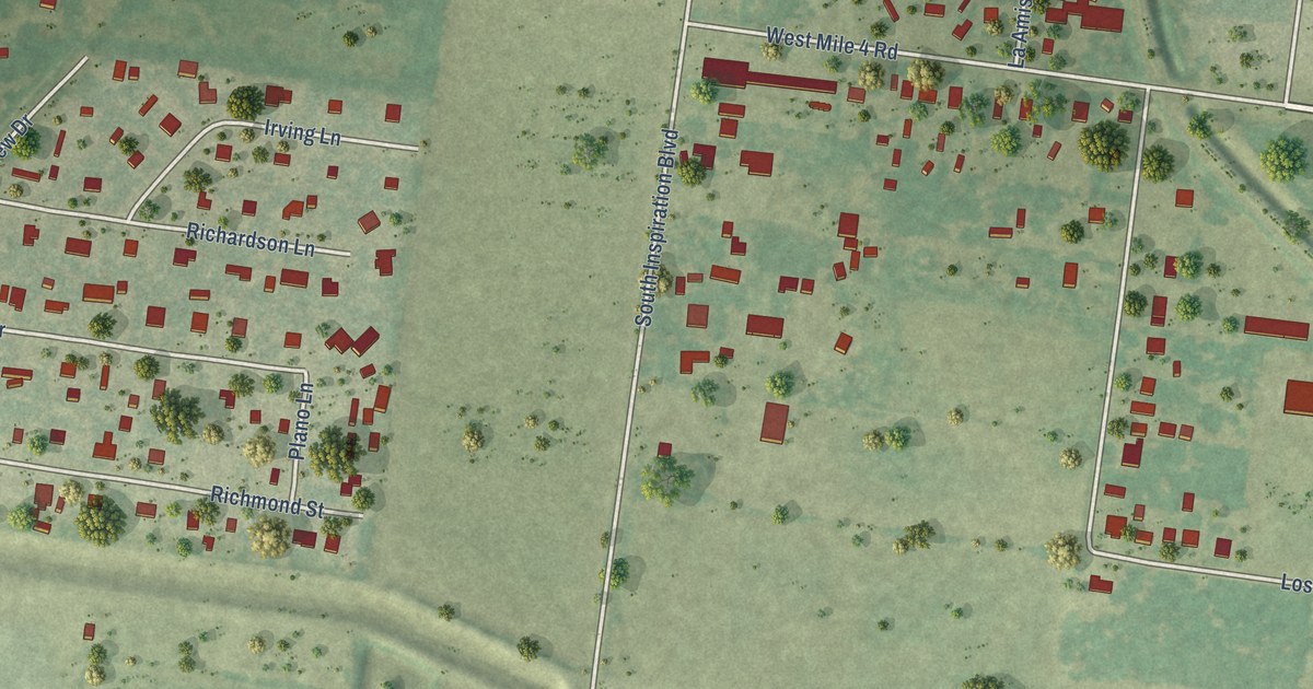 Map of West Sharyland, Texas in 2026