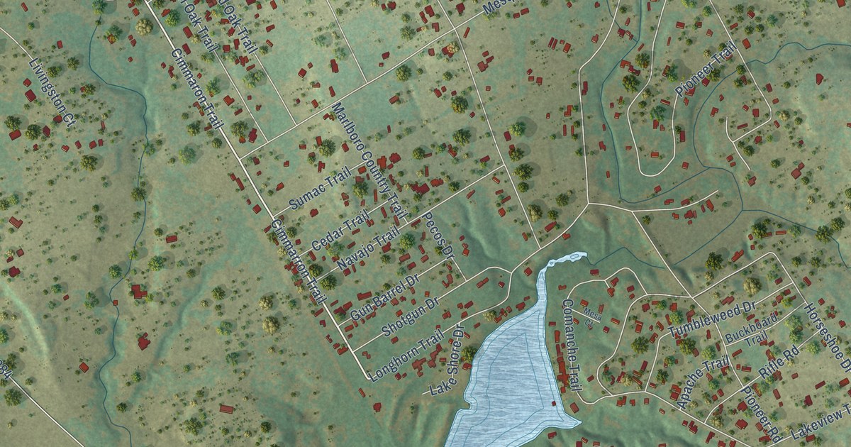 Map of Western Lake, Texas in 2026
