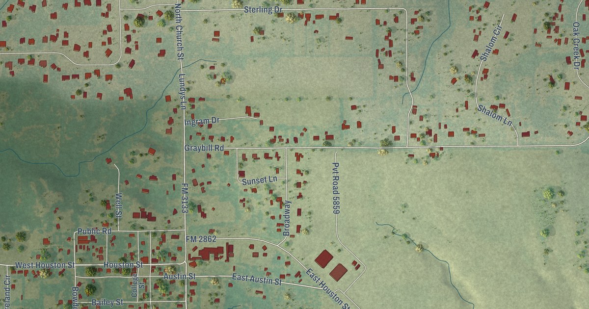 Map of Westminster, Texas in 2026