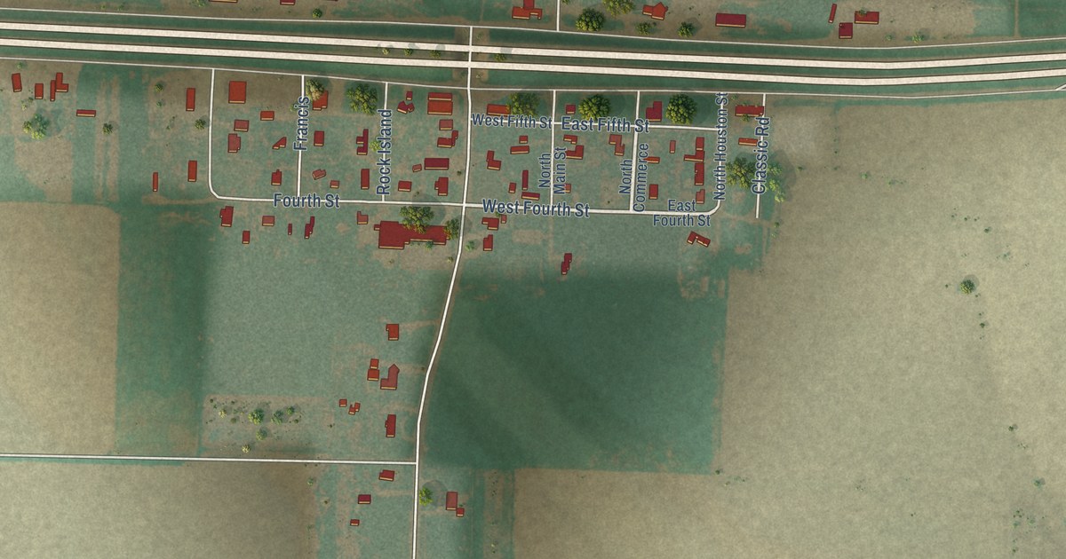 Map of Wildorado, Texas in 2026