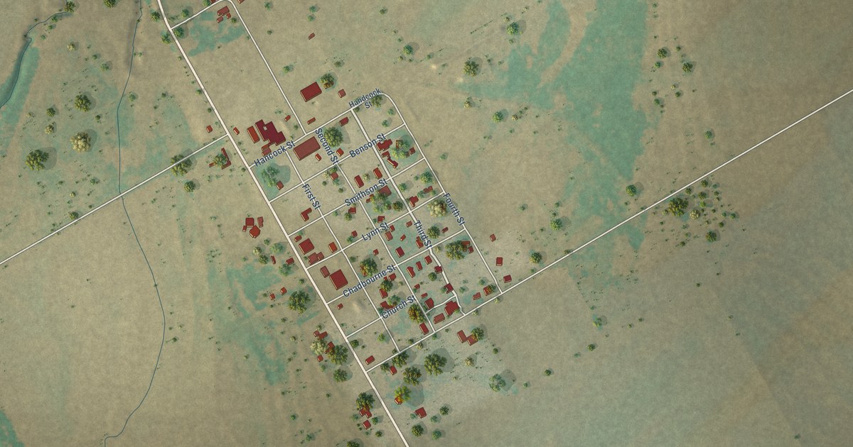 Map of Wingate, Texas in 2026