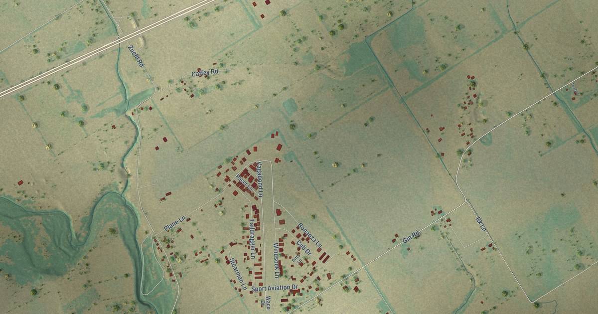 Map of Zuehl, Texas in 2026
