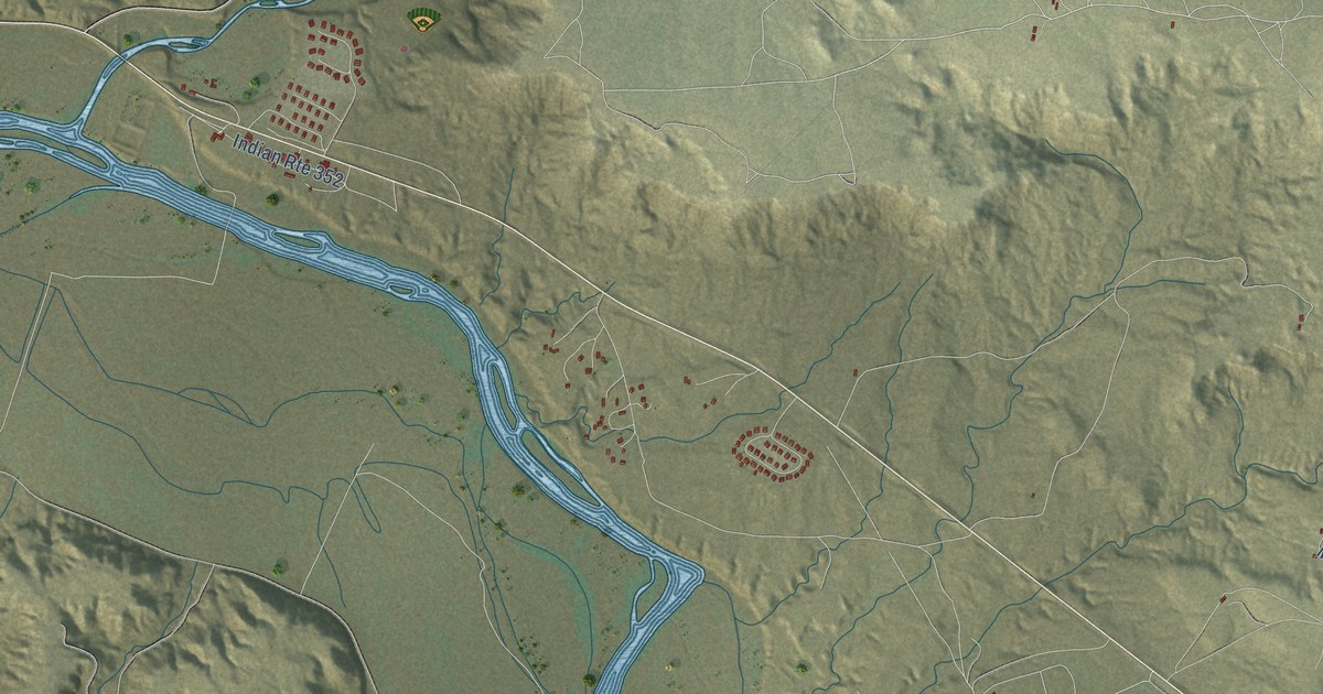 Map of Aneth, Utah in 2026
