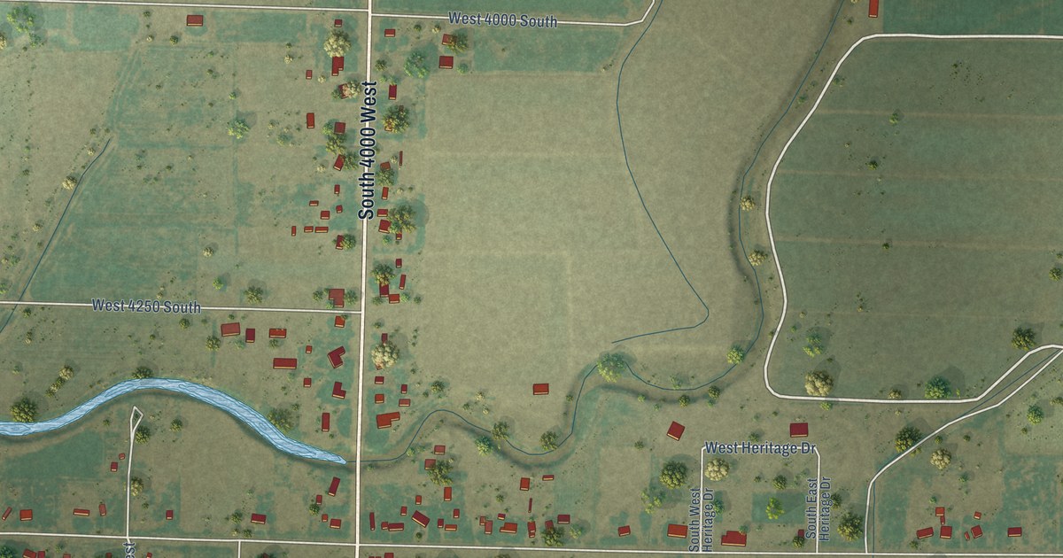 Map of Deseret, Utah in 2026