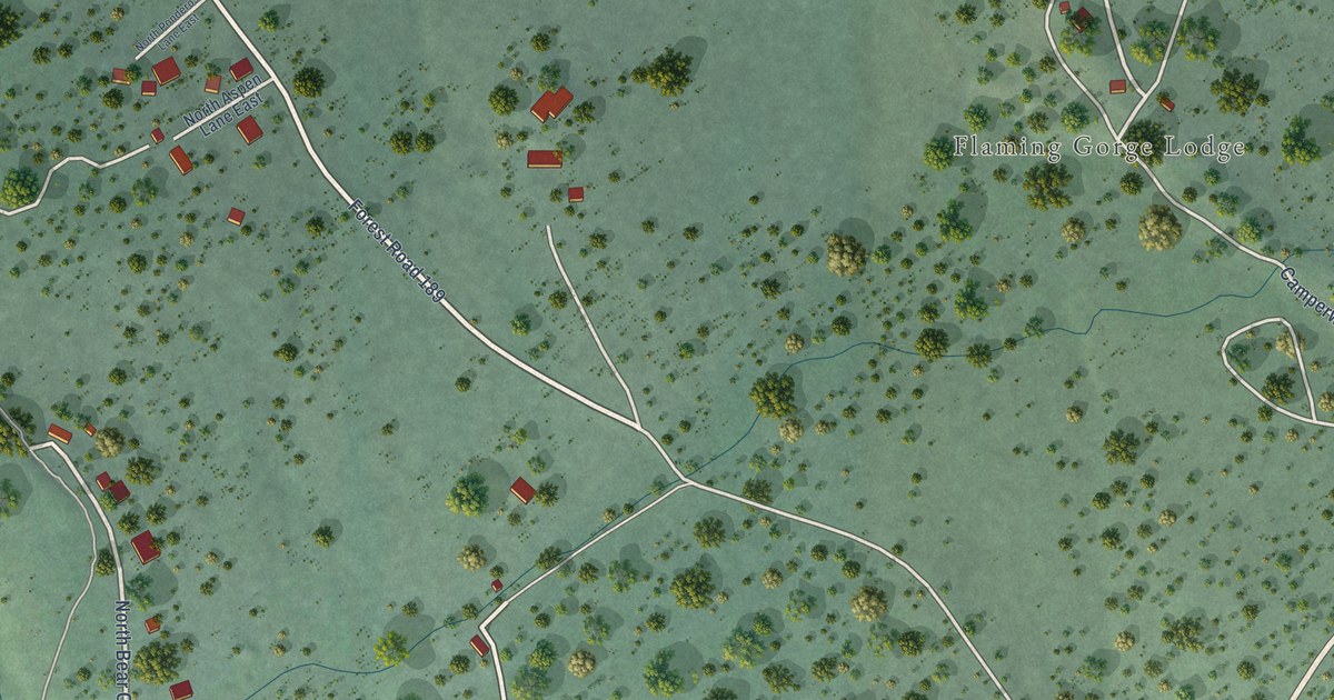 Map of Flaming Gorge, Utah in 2026