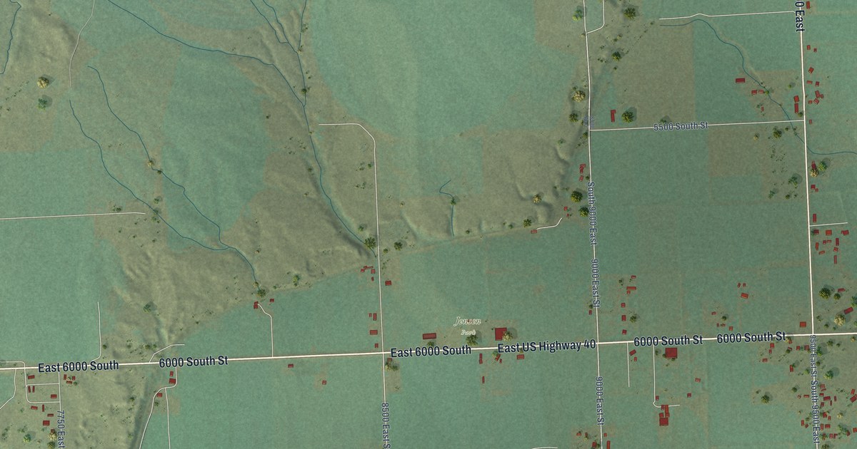 Map of Jensen, Utah in 2026