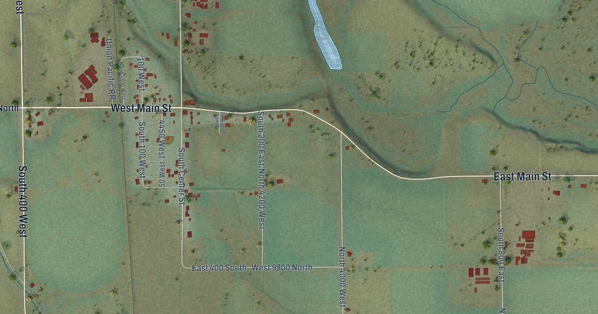 Map of Trenton, Utah in 2026