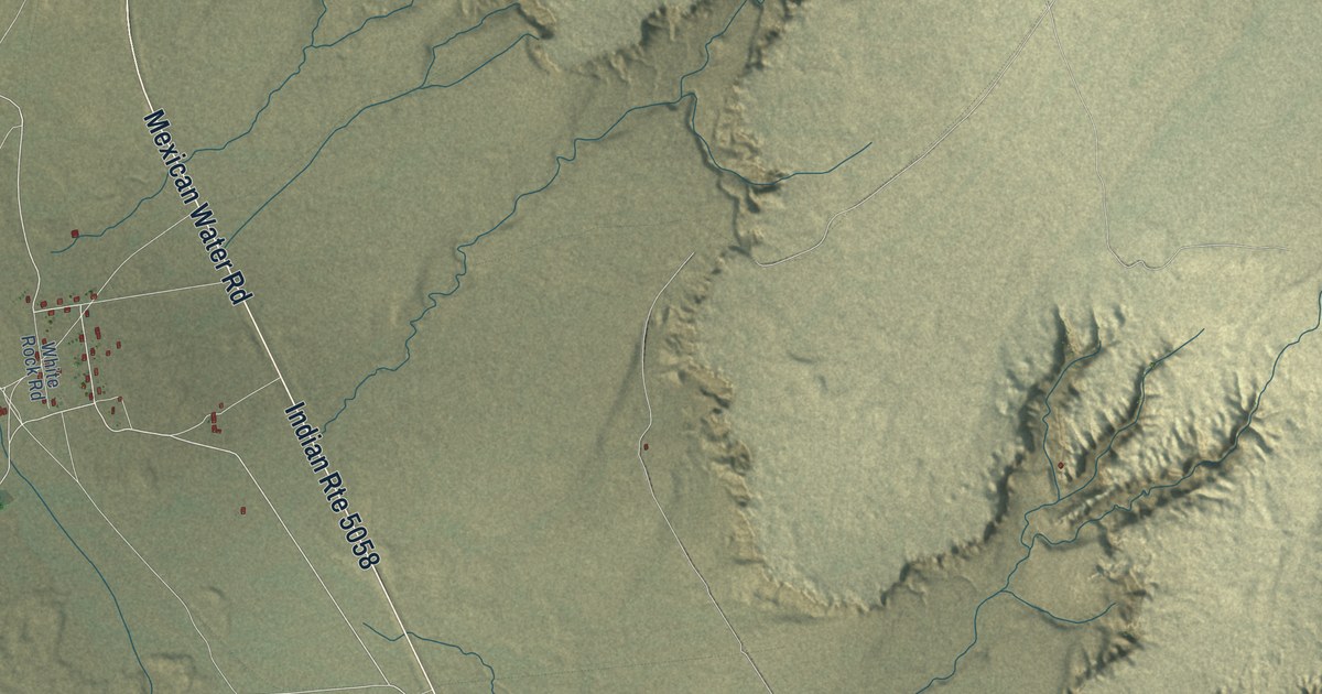 Detailed Map of Tselakai Dezza, Utah