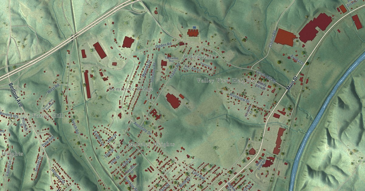 Map of Altavista, Virginia in 2026