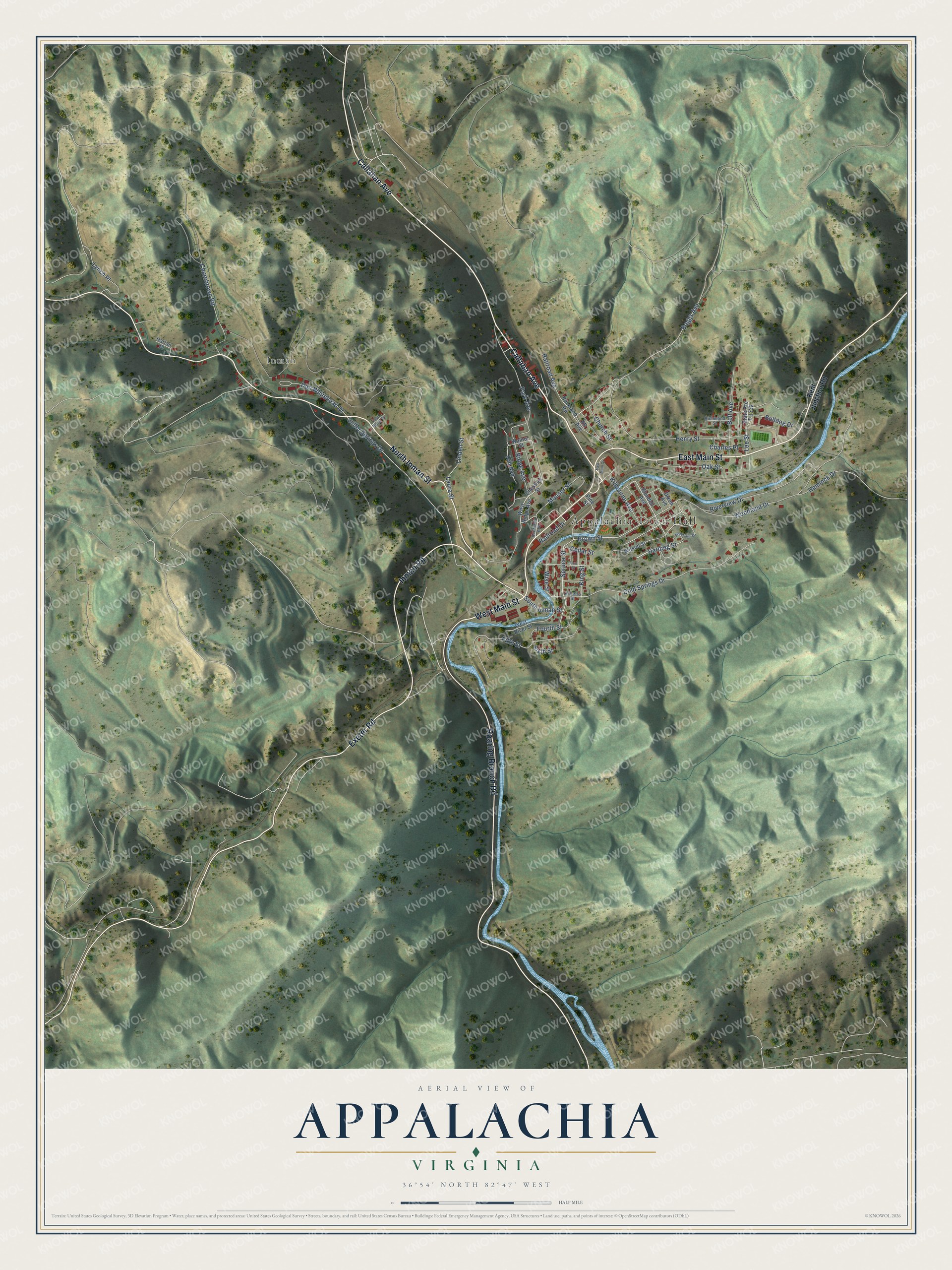 Watermarked full-map preview of Appalachia, Virginia