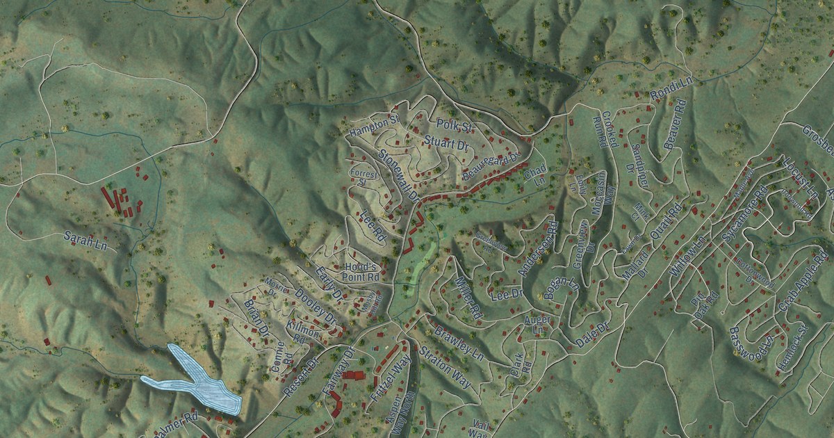 Map of Basye, Virginia in 2026