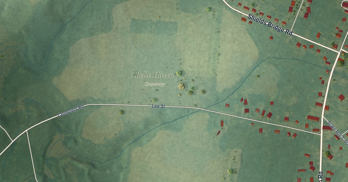 Map of Belle Haven, Virginia in 2026