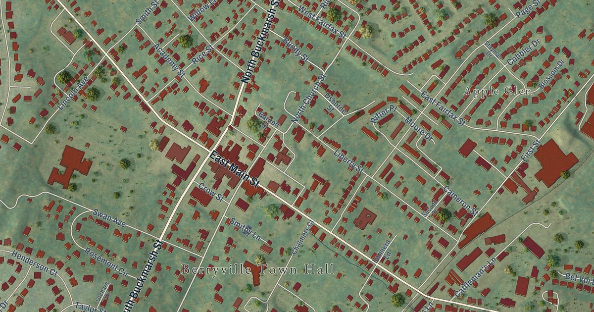 Map of Berryville, Virginia in 2026